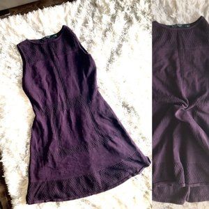 Ralph Lauren Purple Fitted Tunic Knit Dress